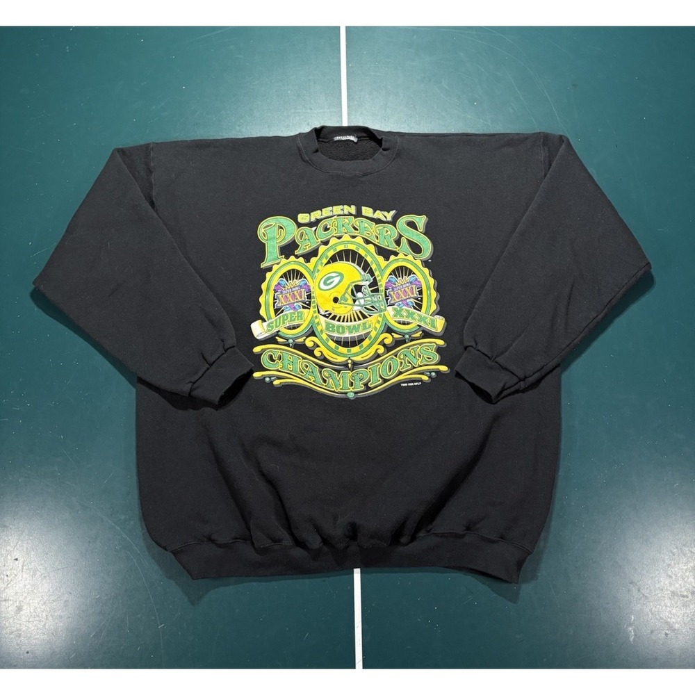 Vtg 1997 Green Bay Packers Superbowl XXXI Champions Crewneck Sweatshirt Mens 3XL